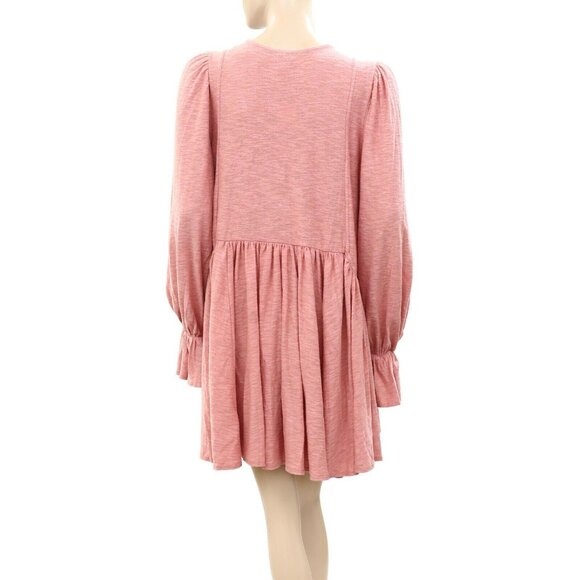 Free People Don't Call Me Baby Tunic Mini Dress Buttondown Oversized S 256740 - Picture 6 of 8